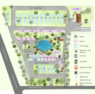 Official map of Edgington RV Park — Alamogordo, New Mexico